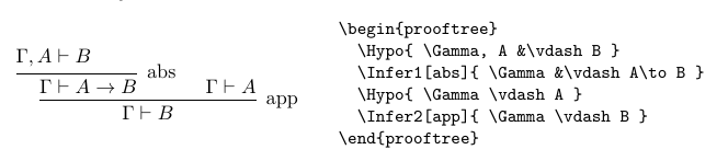 Un exemple de dérivation et son code (simple).